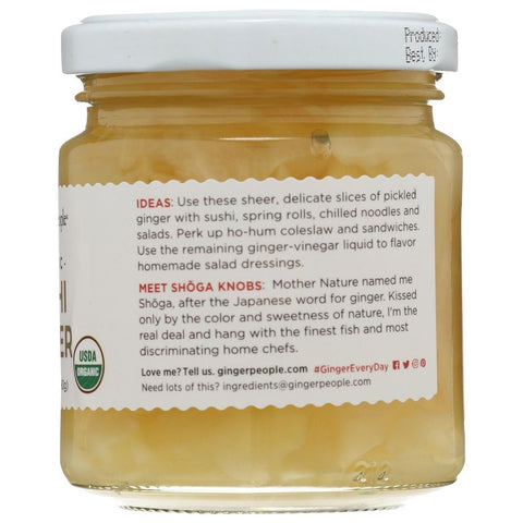 The Ginger People Organic Sushi Ginger - 6.7 oz