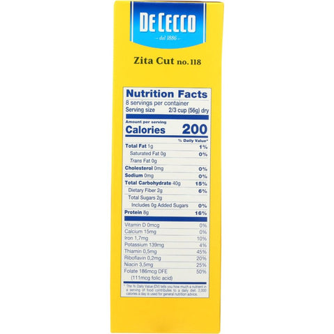 De Cecco Zita Cut no. 118 Pasta - 16 oz
