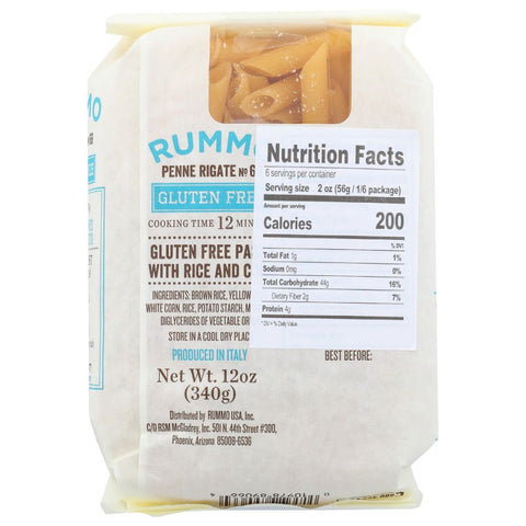 Rummo Penne Rigate Pasta Gluten Free - 12 oz