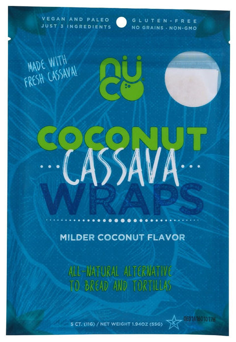 Nuco Coconut Cassava Wraps - 1.94 oz.