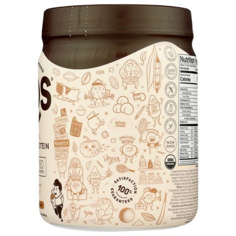 KOS Organic Plant Protein Powder Powder Chocolate - 13.75 oz