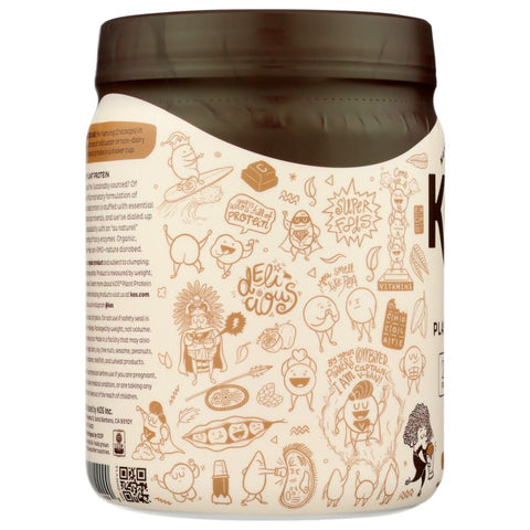KOS Organic Plant Protein Powder Powder Chocolate - 13.75 oz