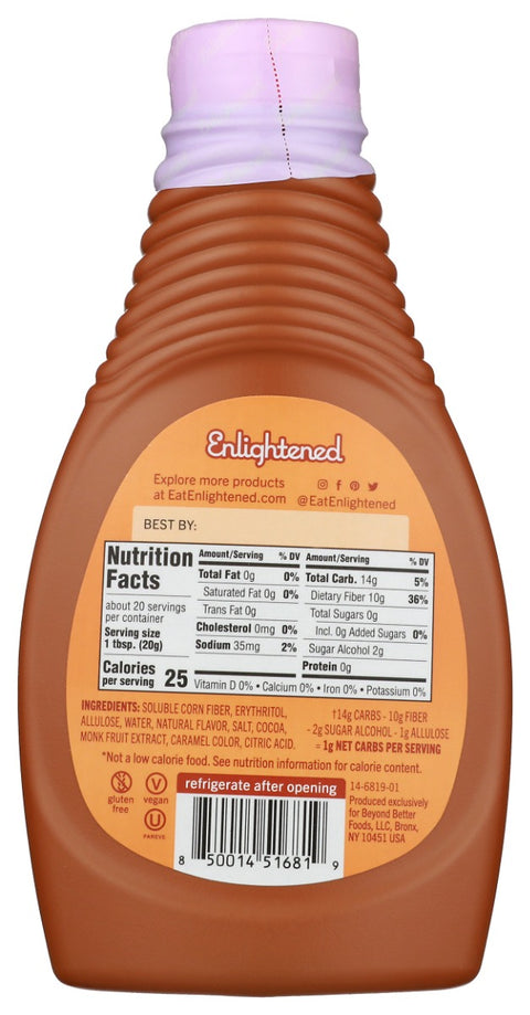 Enlightened Sugar Free Caramel Syrup - 14 oz.