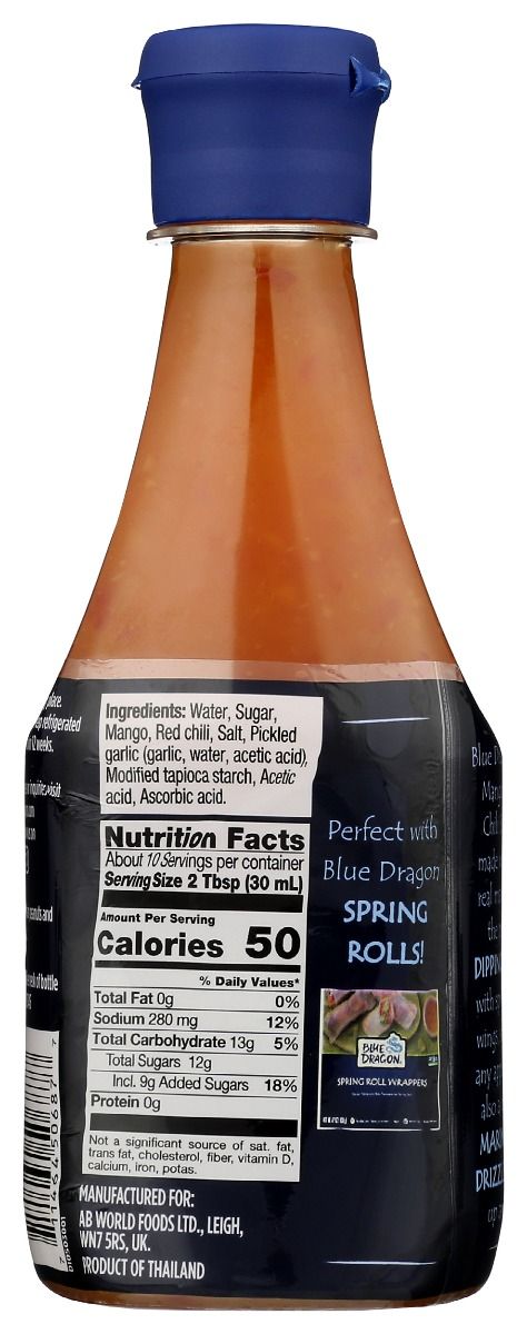 Blue Dragon Thai Mango Sweet Chili Sauce - 10 oz