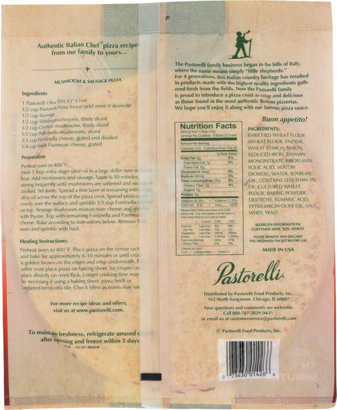 Pastorelli Ultra Thin Pizza Crusts Traditional - 3ct/15 oz