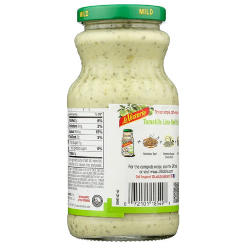 La Victoria Creamy Tomatillo Lime Enchilada Sauce Mild - 16 oz