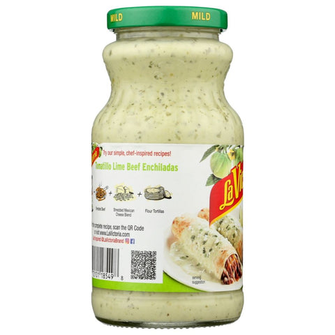 La Victoria Creamy Tomatillo Lime Enchilada Sauce Mild - 16 oz