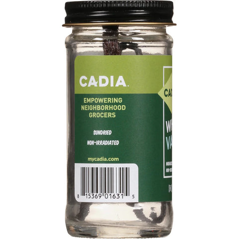 Cadia Organic Whole Vanilla Beans Whole - 2 ct