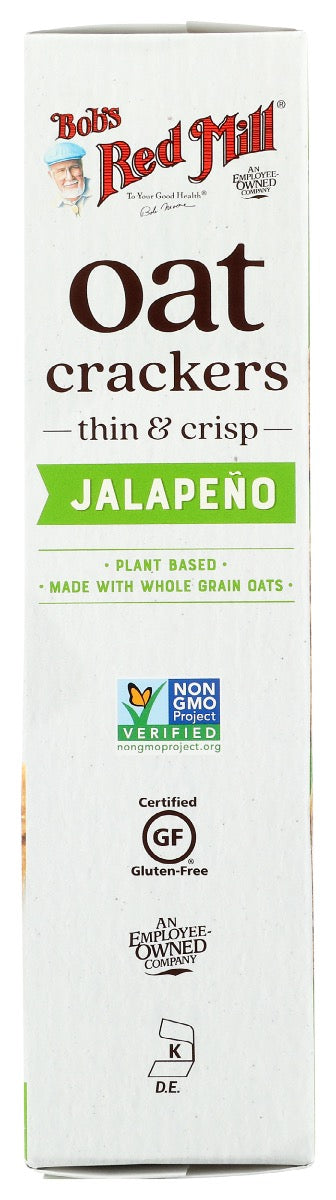 Bob's Red Mill Oat Crackers Jalapeno - 4.25 oz.