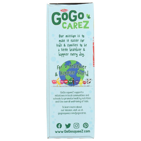 GoGo Squeez Happy Tummiez Organic Apple Banana Strawberry - 4 pk