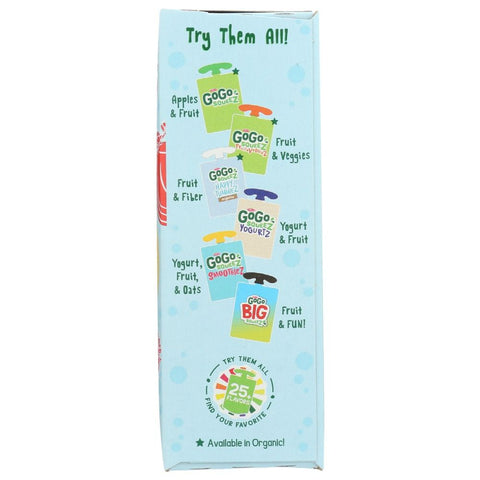 GoGo Squeez Happy Tummiez Organic Apple Banana Strawberry - 4 pk