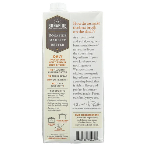 Bonafide Broth Chicken Organic 32 fl oz