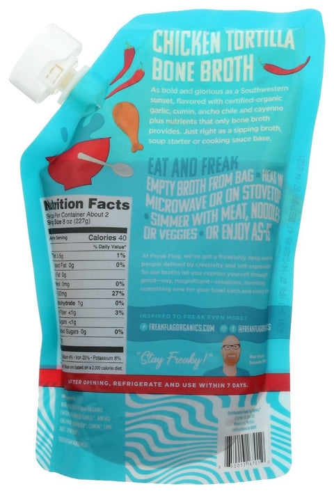 Freak Flag Organics Chicken Tortilla Bone Broth - 16 oz.