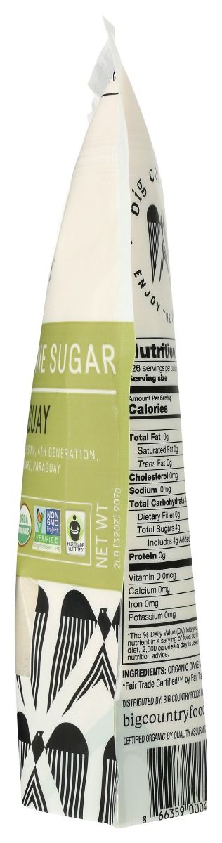 Big Country Foods Organic Cane Sugar - 32 oz.