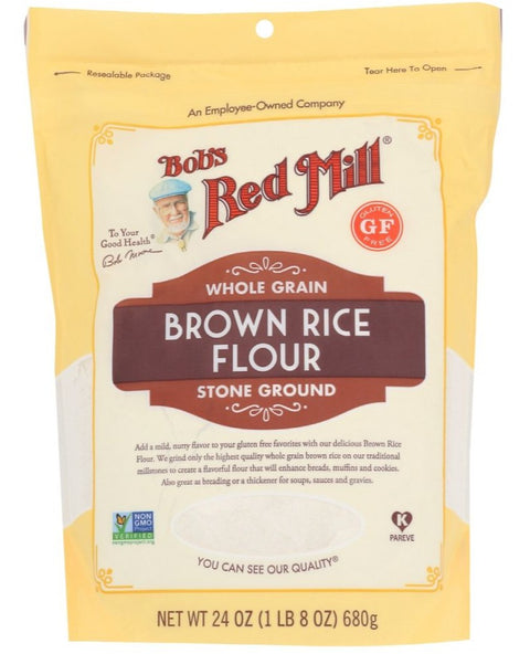 Bob's Red Mill Flour Brown Rice - 24 oz | Pantryway