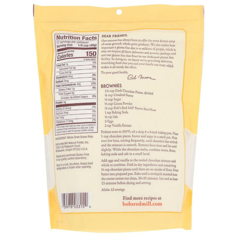 Bob's Red Mill Flour Brown Rice - 24 oz