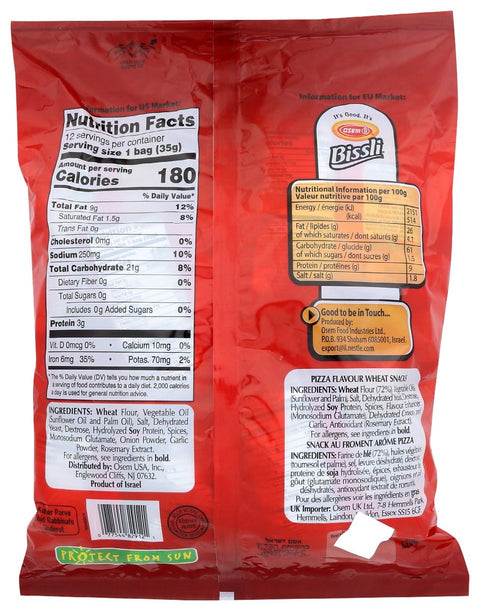 OSEM Bissli Family Pack Pizza Wheat Snack - 14.8 oz