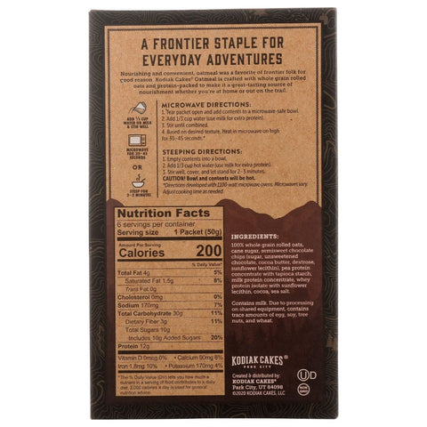 Kodiak Protein Packed Oatmeal Chocolate Chip - 10.58 oz