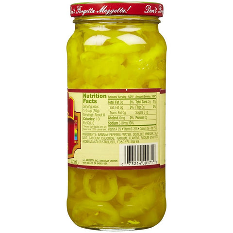 Mezzetta Hot Pepper Rings Deli-Sliced - 16 oz