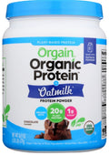Orgain Organic Plant Based Protein Oatmilk Protein Powder Chocolate -16.9 oz | orgain oatmilk | orgain oatmilk protein powder | Pantryway