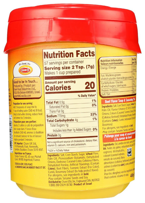 OSEM Beef Flavor Soup & Seasoning Mix - 14.1 oz