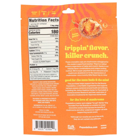 Popadelics Mushroom Chips Twisted Thai Chili - 1.4 oz