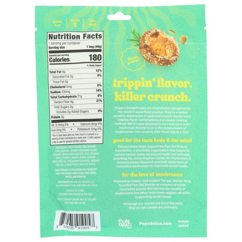 Popadelics Mushroom Chips Rad Rosemary & Salt - 1.4 oz