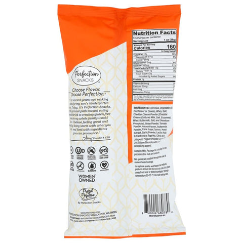 Perfection Snacks Nacho Cheddar Crunchy Curls - 6 oz