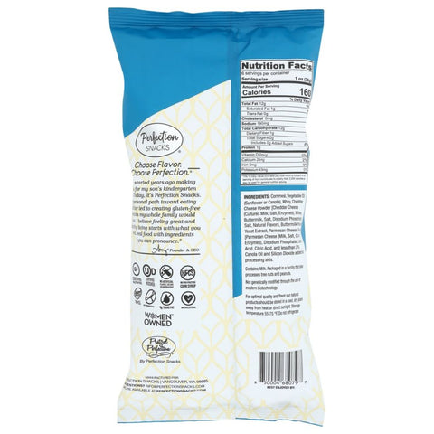 Perfection Snacks White Cheddar Parmesan Crunchy Curls - 6 oz