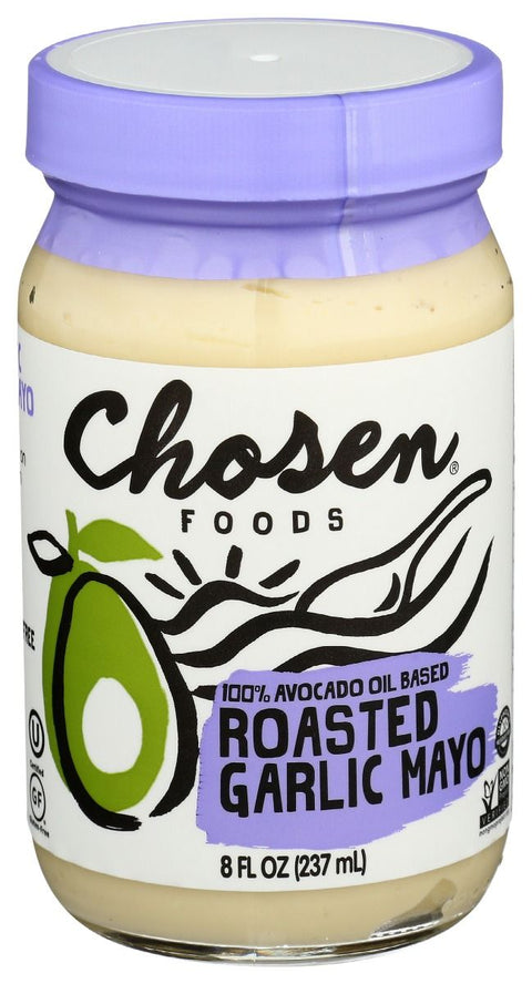 Chosen Foods 100% Avocado Oil Based Roasted Garlic Mayo - 8 oz
