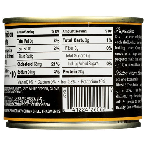 Roland Escargots Very Large Snails - 7.75 oz