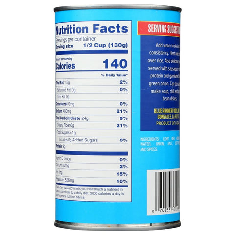 Blue Runner Creole Cream Style Red Beans - 27 oz