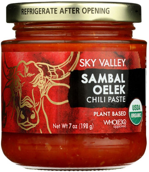 Sky Valley Sambal Oelek Chili Paste - 7 oz | sambal oelek | sambal oelek chili paste | sambal chili paste | chili sambal | sambal oelek shortage | sambal oelek near me | sambal paste | oelek | chili paste sambal oelek | oelek sambal | sambal oelek paste | sambal oelek chili paste near me | sambal chilli paste | oelek chili paste | sambal oelek chili | Pantryway