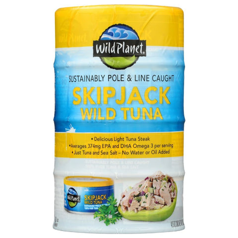 Wild Planet Skipjack Wild Tuna 4 Count - 20 oz