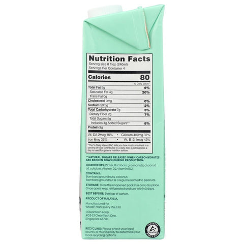 WhatIF Foods Bamnut Milk Airy - 33.8 fl oz