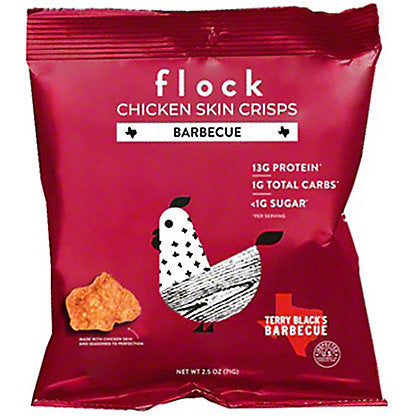 Flock Chicken Skin Crisps BBQ - 2.5 oz