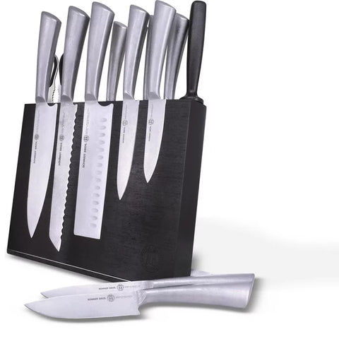 Schmidt Brothers Cutlery Elite Series Forged German Stainless Steel Knife Block Set 14 pcs