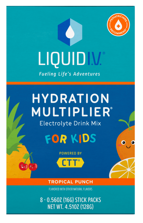 Liquid IV For Kids Hydration Multiplier Tropical Punch - 8ct/2.25 oz | Pantryway