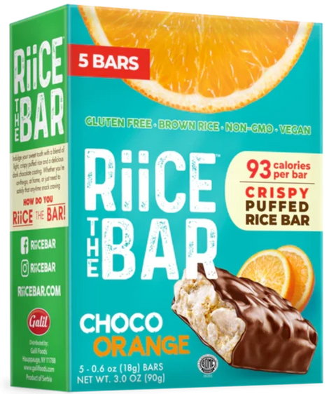 The Riice Bar Choco Orange - 3 oz | riice bar | riice the bar | the riice bar | Pantryway