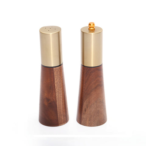 Wood Coarse Salt And Pepper Grinder Set