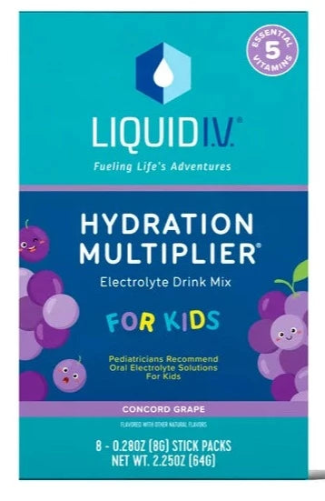 Liquid IV For Kids Hydration Multiplier Concord Grape - 8ct/2.25 oz