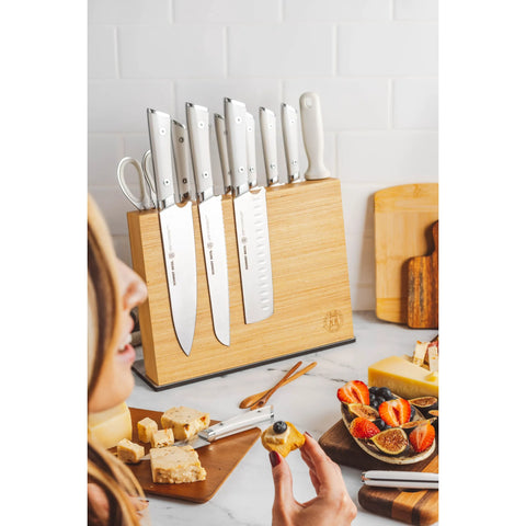 Schmidt Brothers Cutlery Professional Series Forged Premium German Stainless Steel Knife Block Set Steel 14 pcs