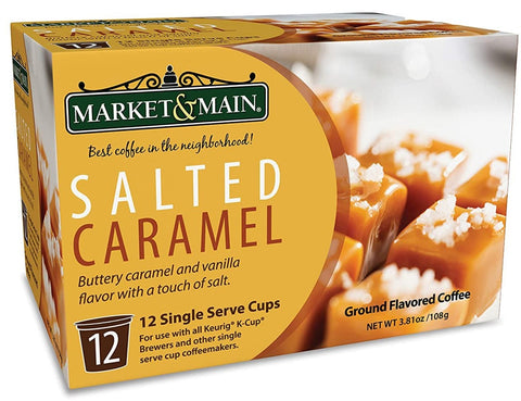 Market And Main Coffee Salted Caramel Pods - 12 ct | market and main coffee | market & main coffee | market and main coffee pods | market & main coffee pods | market and main salted caramel coffee | Pantryway