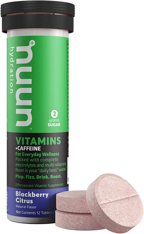 Nuun Hydration Vitamins + Caffeine Blackberry Citrus - 12 ct | Pantryway