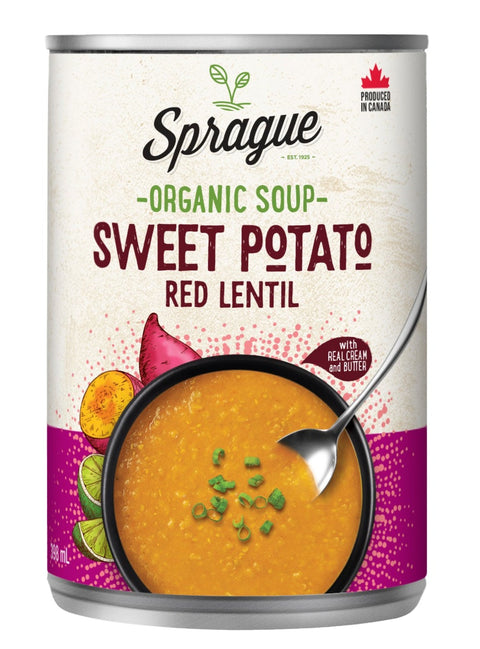 Sprague Organic Sweet Potato Red Lentil Soup - 14.5 oz | Pantryway
