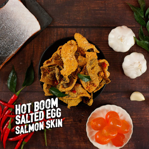 Irvins Salted Egg Chips Spicy Hot Boom Salmon Skin - 3.7 oz