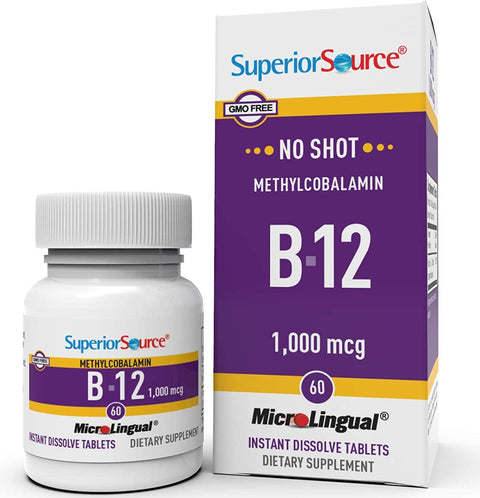 Superior Source Vitamin B12 1000 mcg - 60 ct | Pantryway