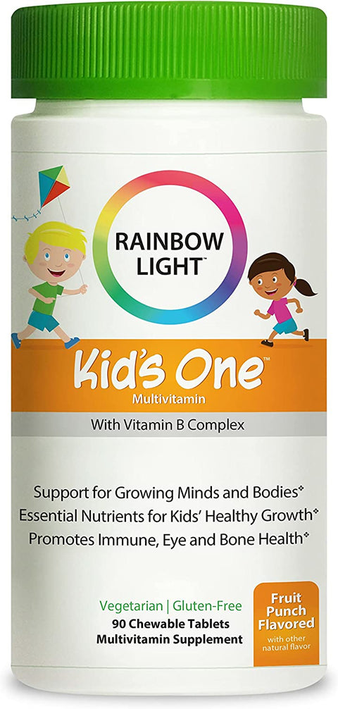 Rainbow Light Kid's One Food-Based Multivitamin Fruit Punch Chewable - 90 ct | Pantryway