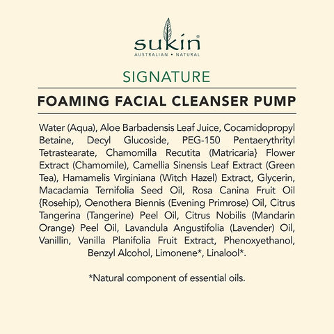 Sukin Foaming Facial Cleanser Signature - 4.23 fo