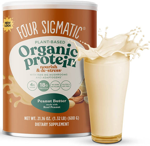 Four Sigmatic Plant-Based Protein Powder Peanut Butter | four sigmatic plant based protein | four sigmatic mushroom protein | Pantryway